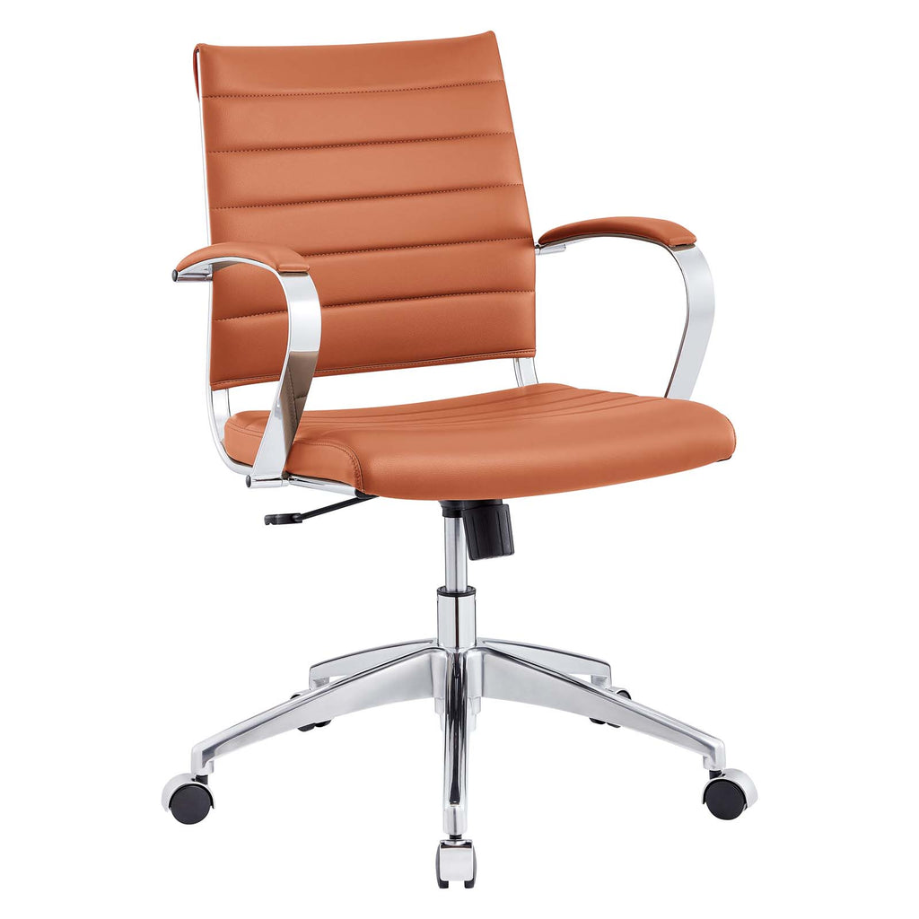 Jive Mid Back Office Chair in Terracotta-2