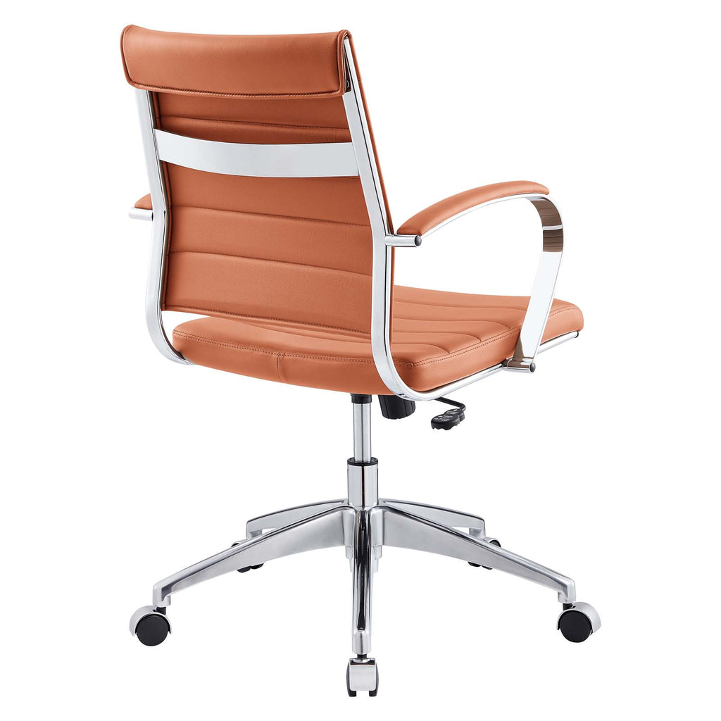 Jive Mid Back Office Chair in Terracotta-2