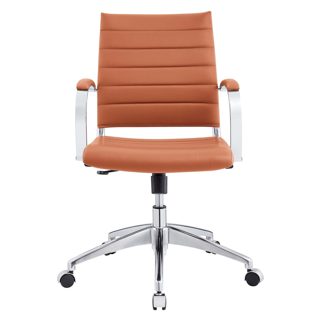 Jive Mid Back Office Chair in Terracotta-2