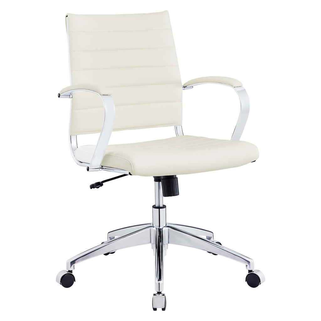 Jive Mid Back Office Chair in White-2