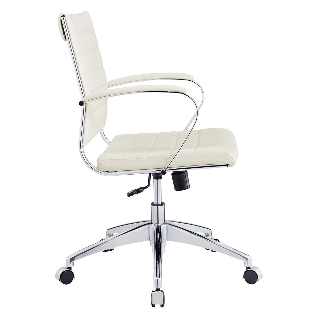 Jive Mid Back Office Chair in White-2