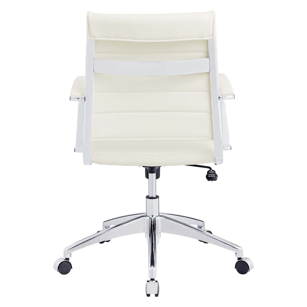 Jive Mid Back Office Chair in White-2