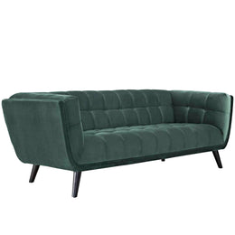 Bestow Performance Velvet Sofa in Green