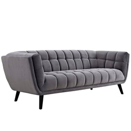 Bestow Performance Velvet Sofa in Gray