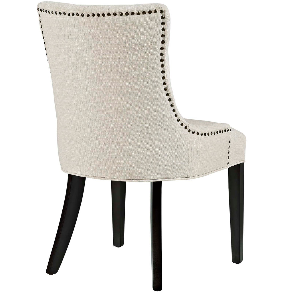 Regent Dining Side Chair Fabric Set of 2 in Beige