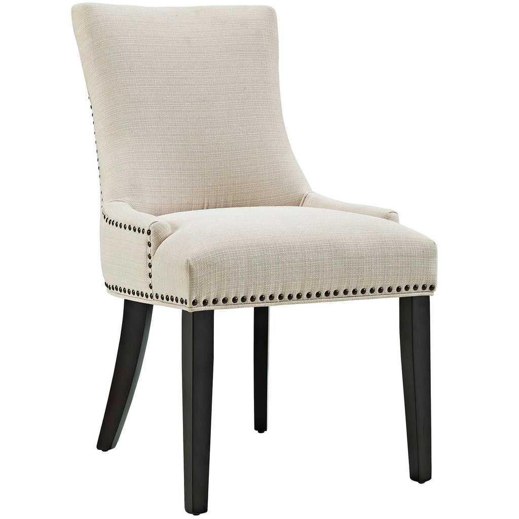 Marquis Dining Side Chair Fabric Set of 2 in Beige