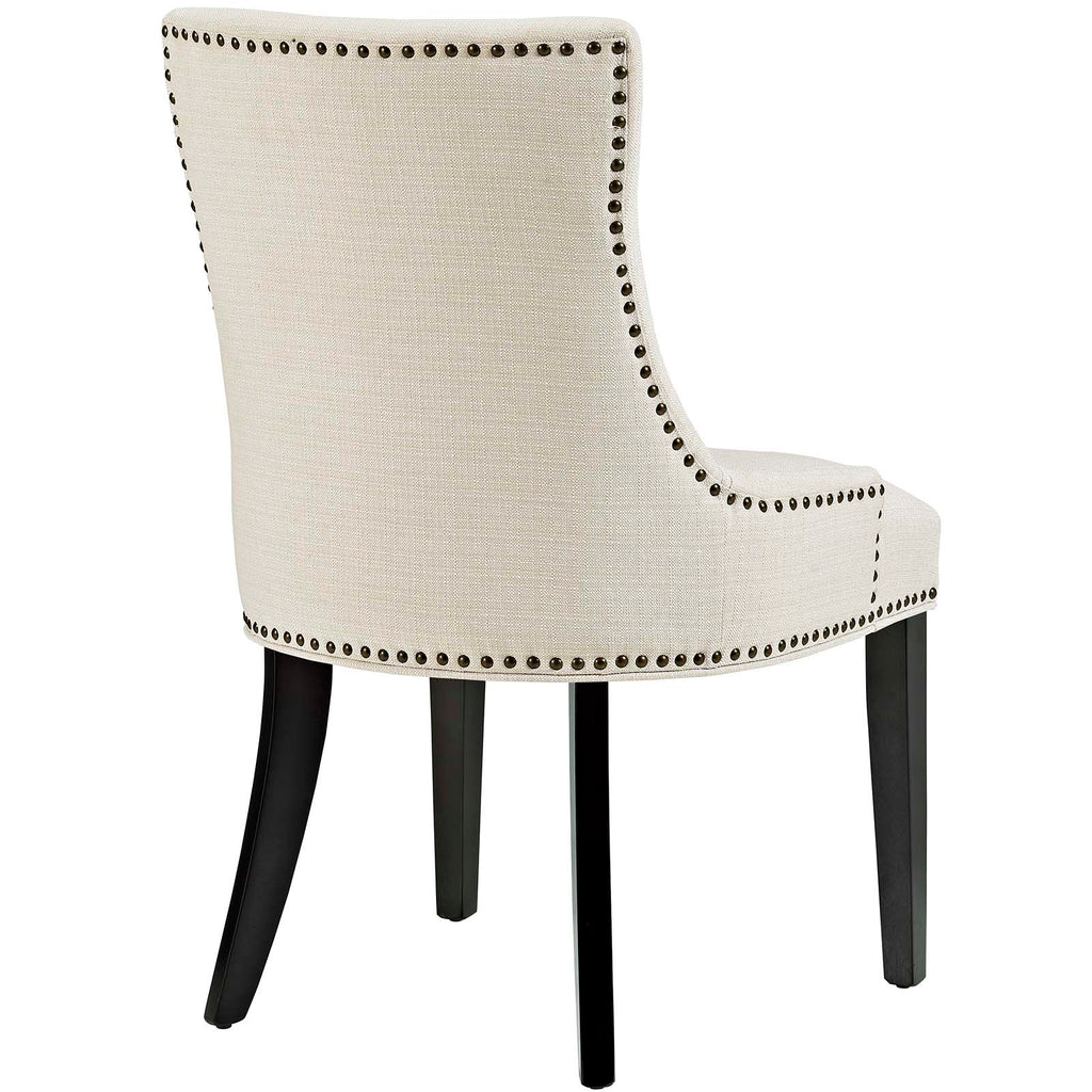 Marquis Dining Side Chair Fabric Set of 2 in Beige