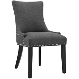 Marquis Dining Side Chair Fabric Set of 2 in Gray