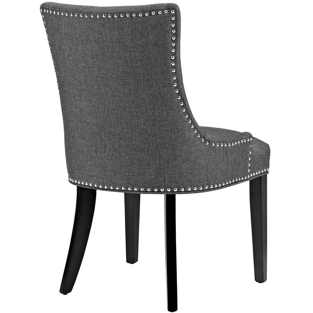 Marquis Dining Side Chair Fabric Set of 2 in Gray