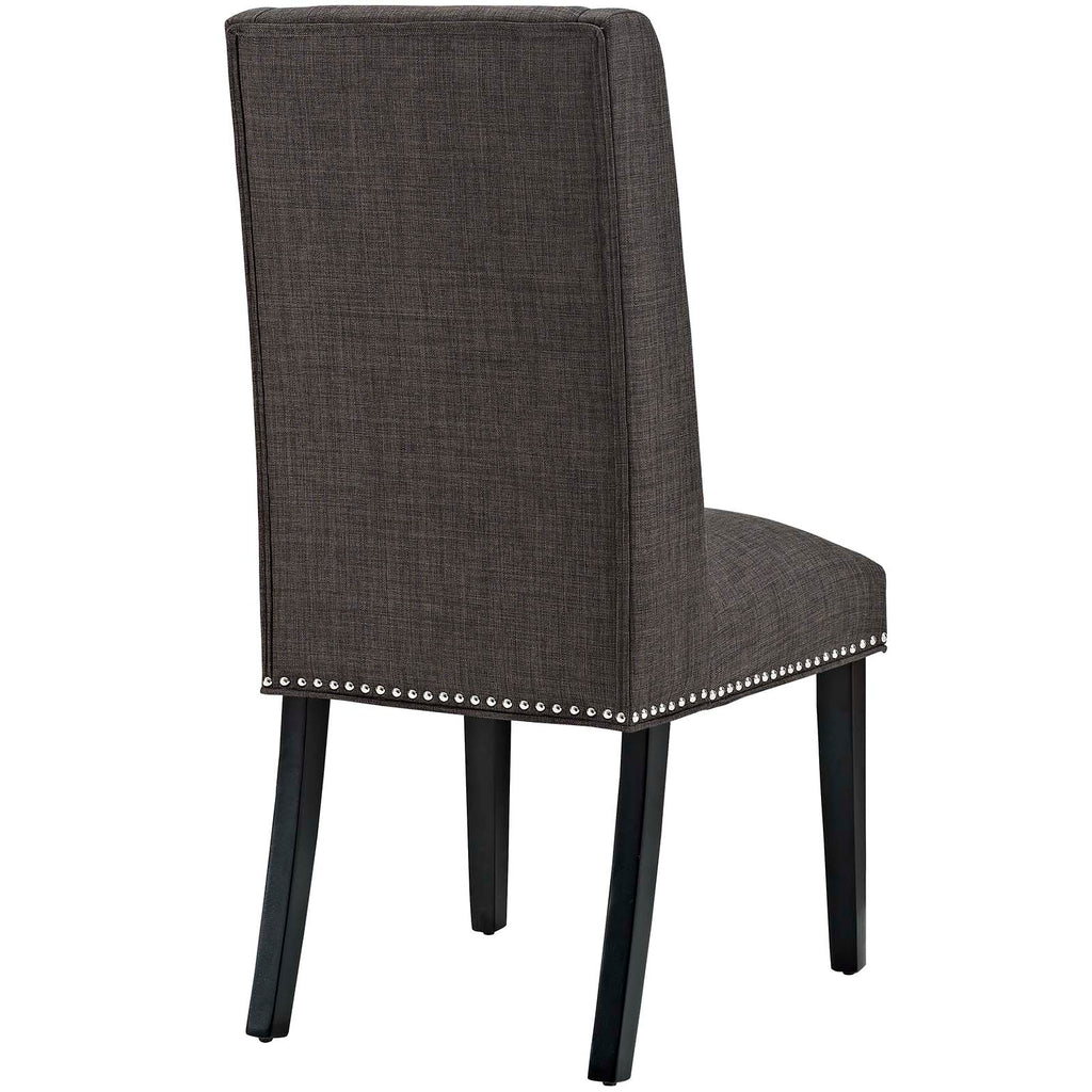 Baron Dining Chair Fabric Set of 2 in Brown