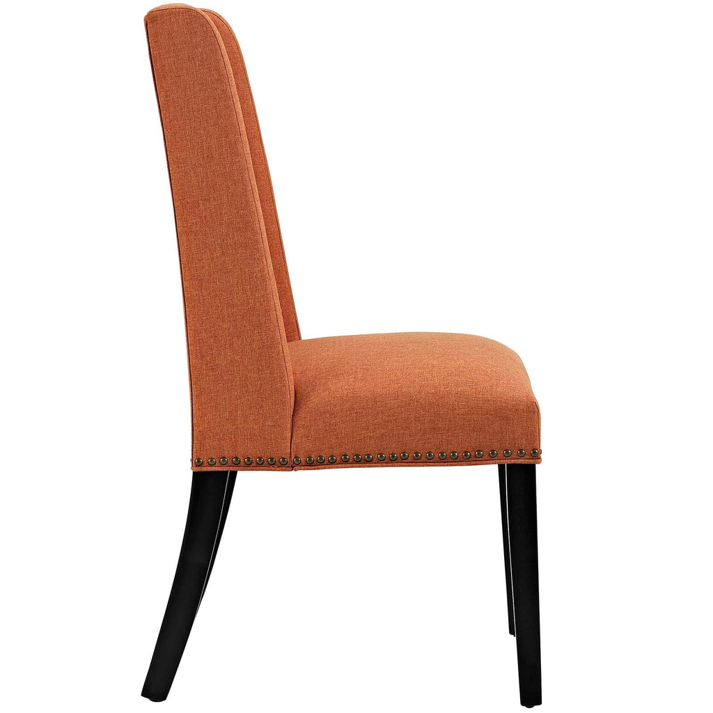 Baron Dining Chair Fabric Set of 2 in Orange