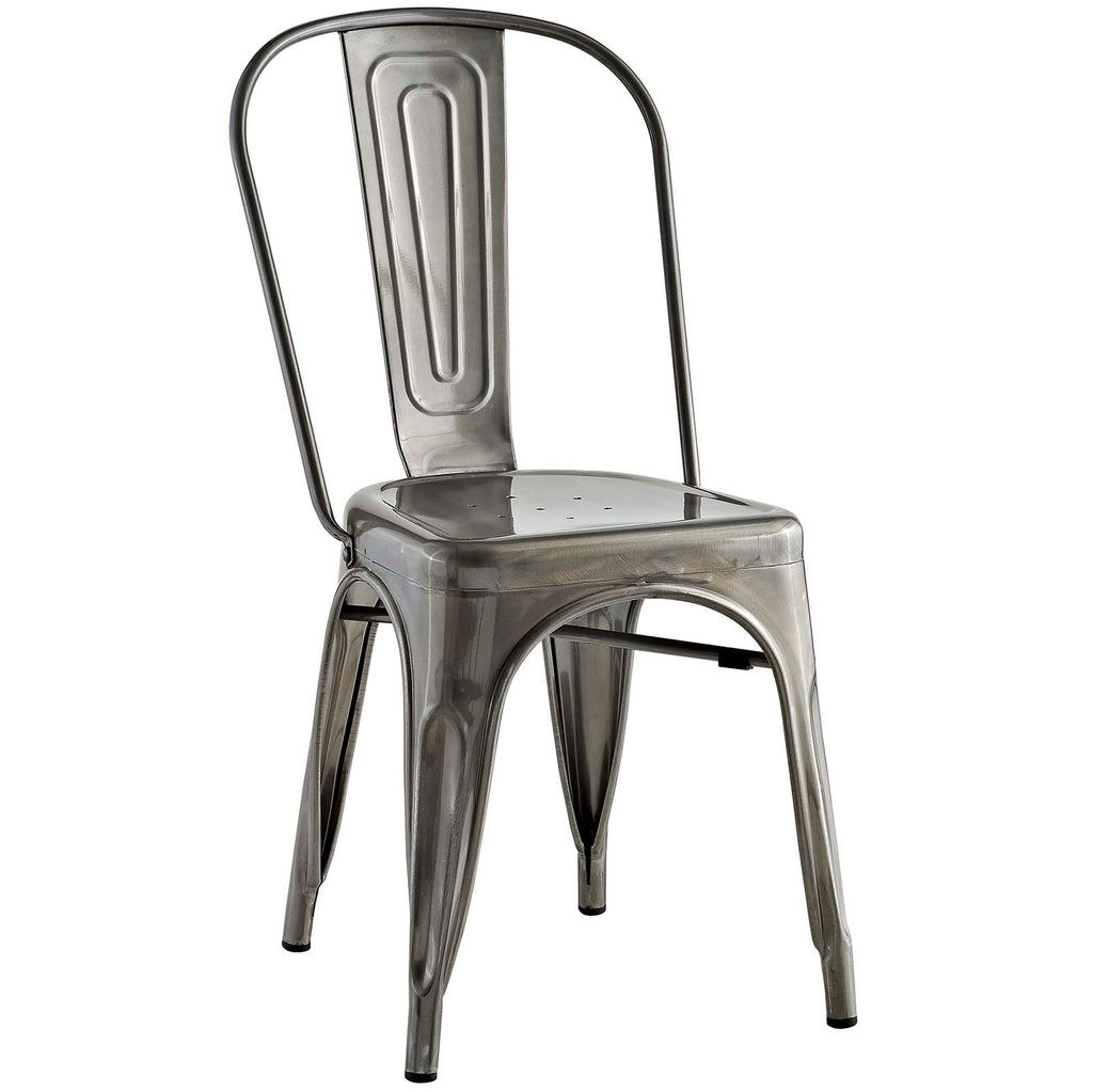 Promenade Dining Side Chair Set of 2 in Gunmetal-2