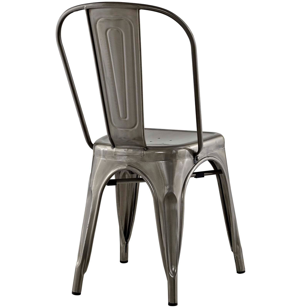 Promenade Dining Side Chair Set of 2 in Gunmetal-2