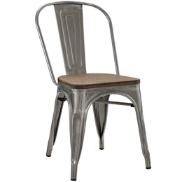 Promenade Dining Side Chair Set of 2 in GunMetal-1