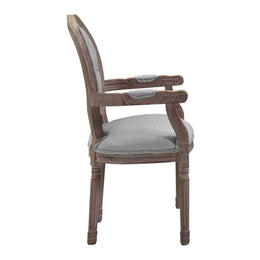 Arise Vintage French Dining Armchair in Light Gray