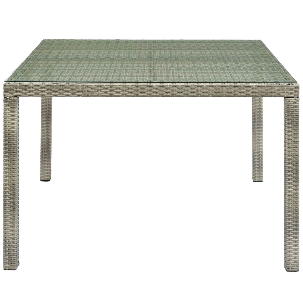 Conduit 47" Square Outdoor Patio Wicker Rattan Table