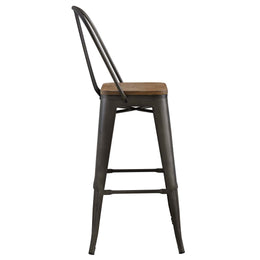 Promenade Metal Bar Stool in Brown