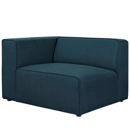 Mingle 7 Piece Upholstered Fabric Sectional Sofa Set in Blue-2