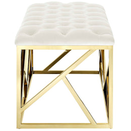 Intersperse Bench in Gold Ivory