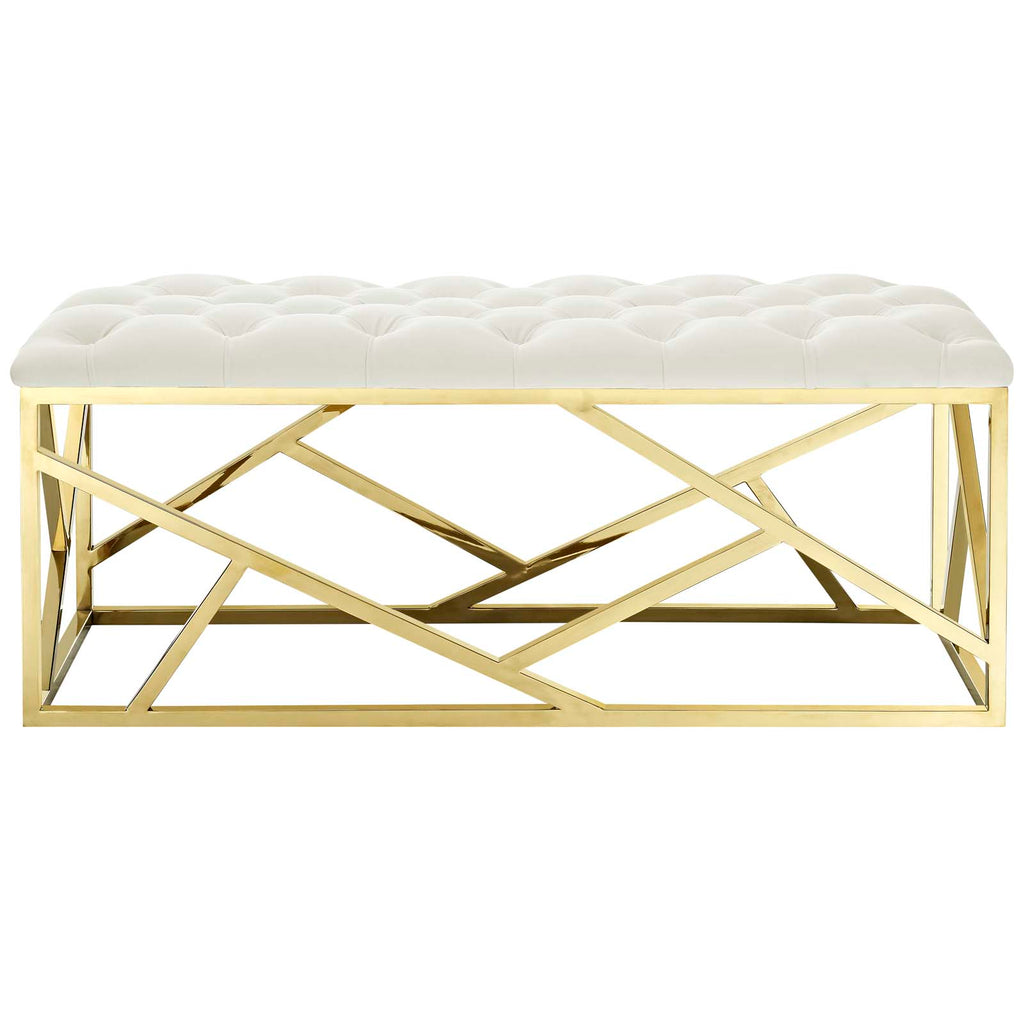 Intersperse Bench in Gold Ivory