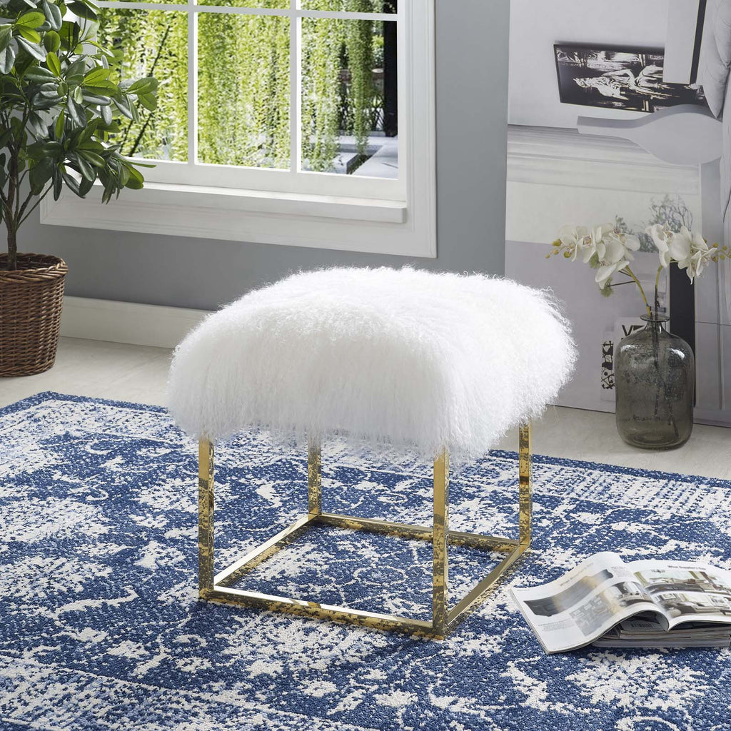 Anticipate Ottoman in Gold White