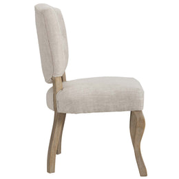 Array Vintage French Upholstered Dining Side Chair in Beige