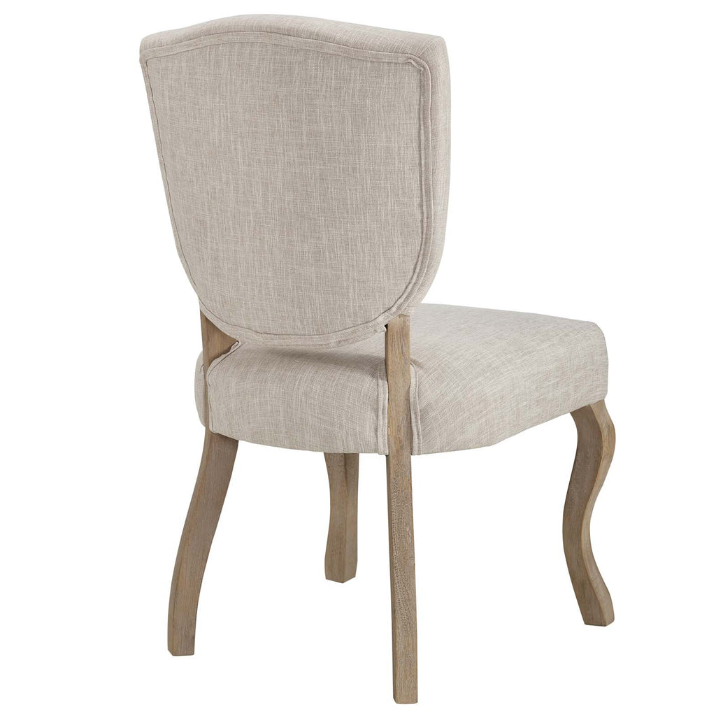 Array Vintage French Upholstered Dining Side Chair in Beige