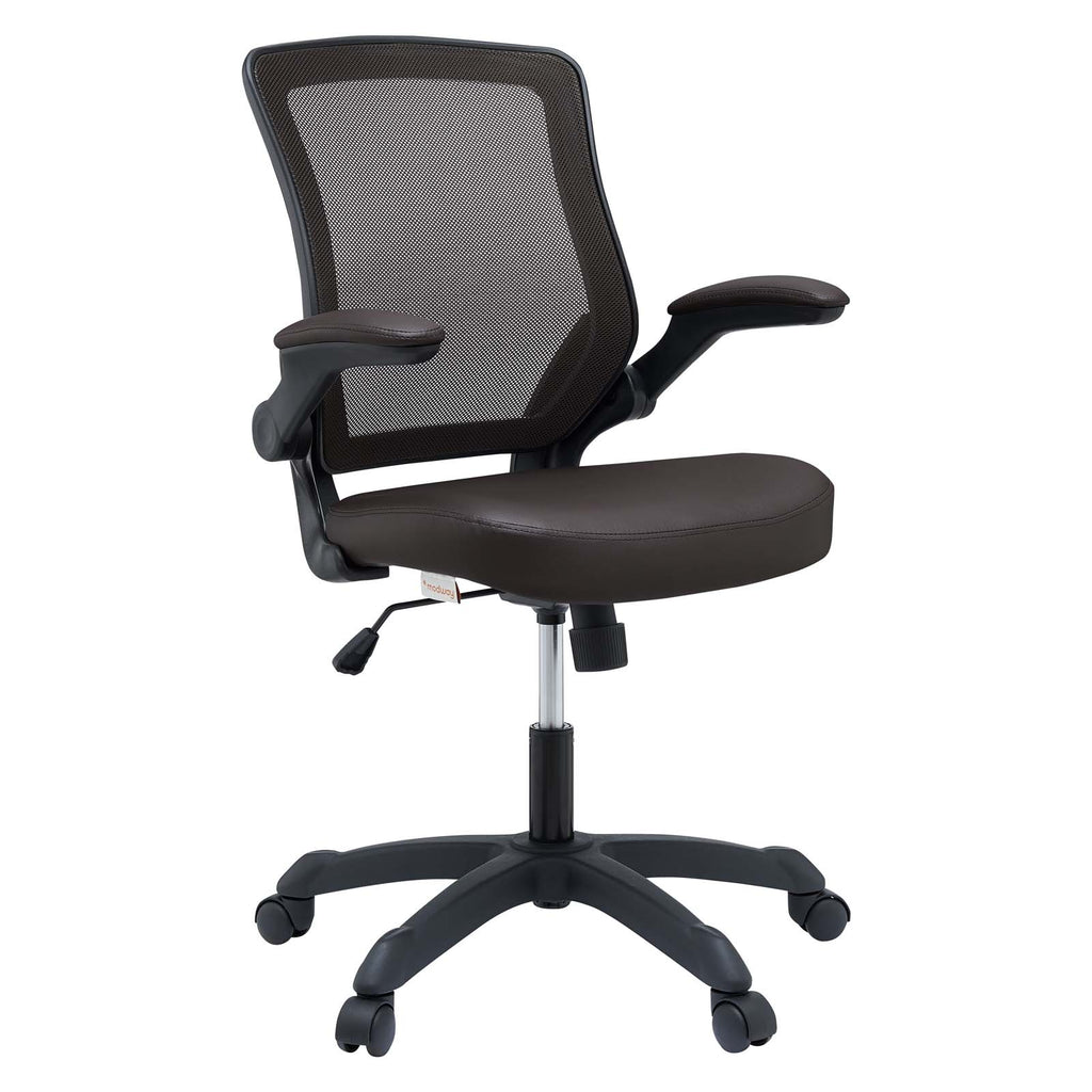 Veer Vinyl Office Chair in Brown