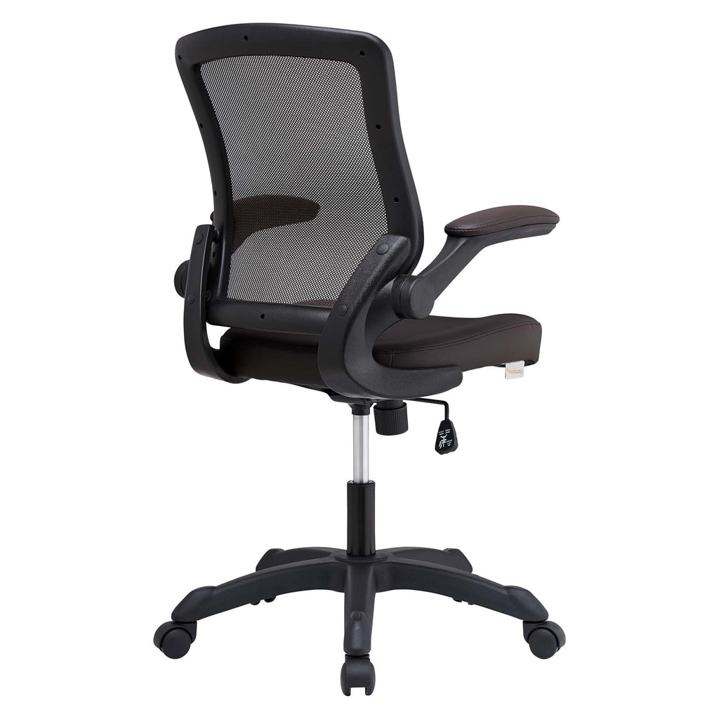 Veer Vinyl Office Chair in Brown