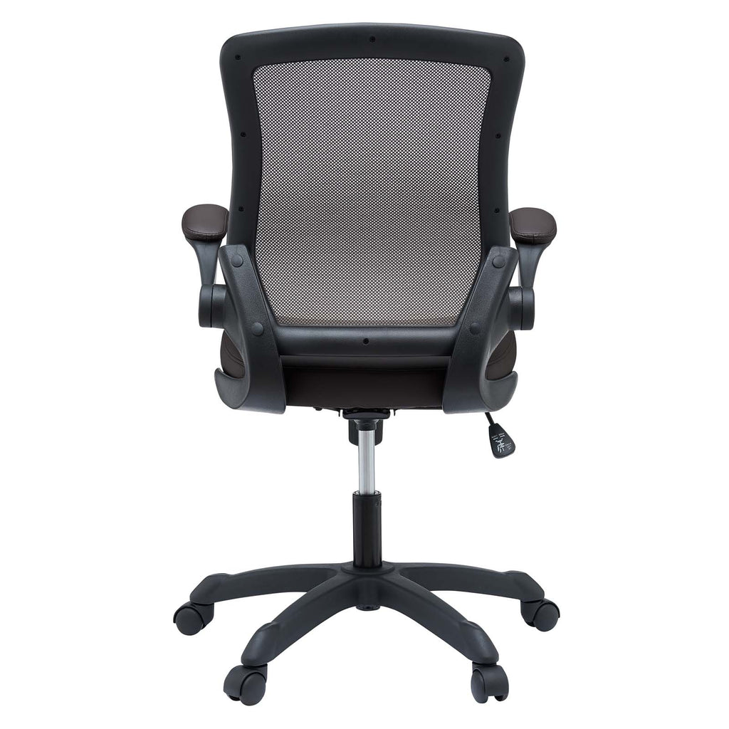 Veer Vinyl Office Chair in Brown