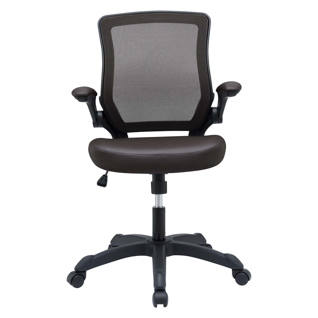 Veer Vinyl Office Chair in Brown