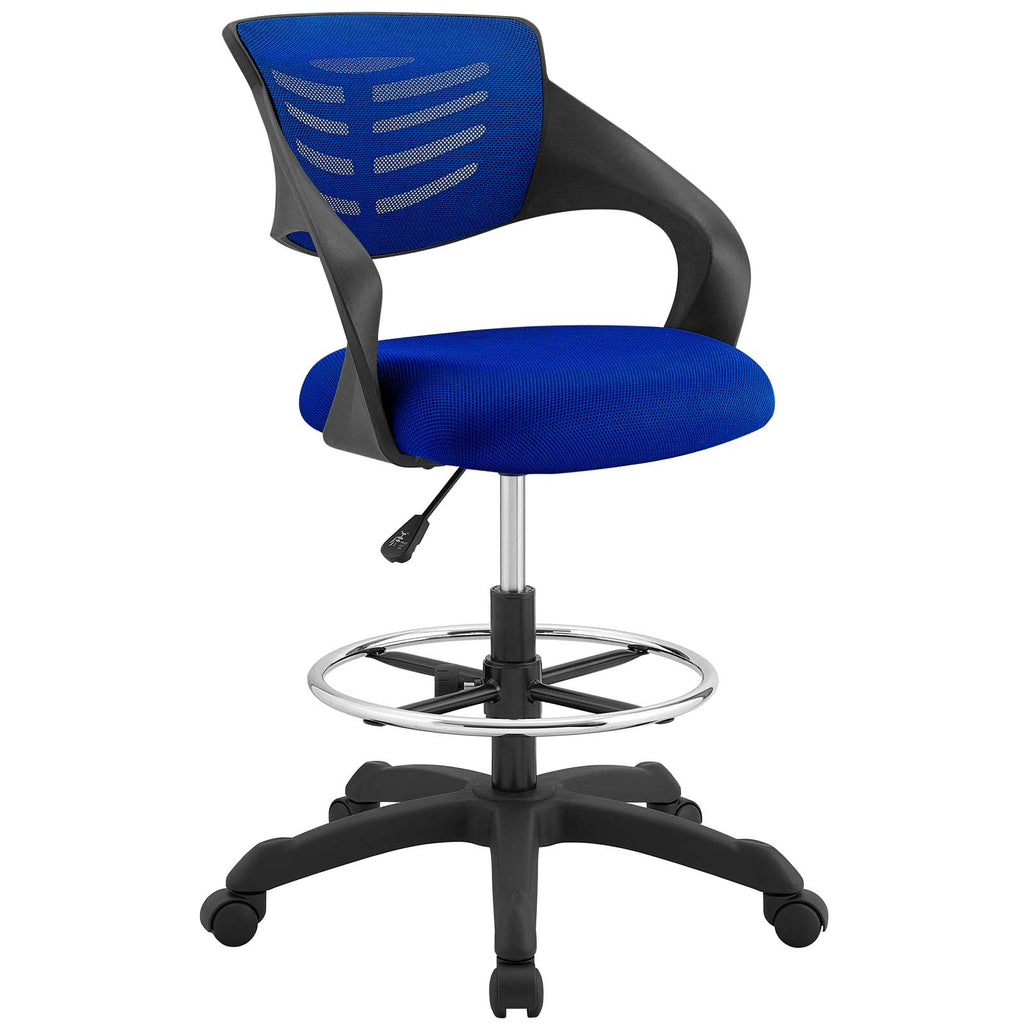 Thrive Mesh Drafting Chair in Blue