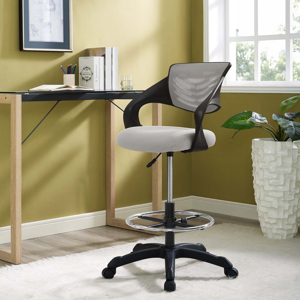 Thrive Mesh Drafting Chair in Gray