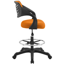 Thrive Mesh Drafting Chair in Orange