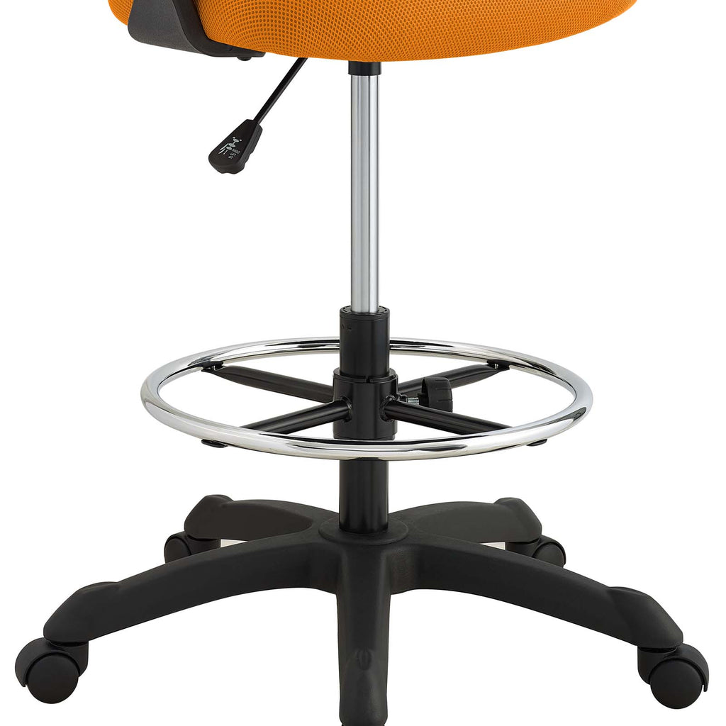 Thrive Mesh Drafting Chair in Orange