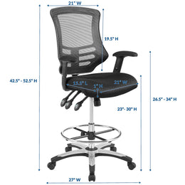 Calibrate Mesh Drafting Chair in Black