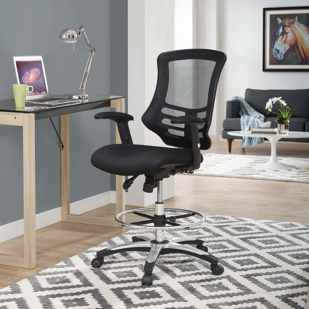 Calibrate Mesh Drafting Chair in Black