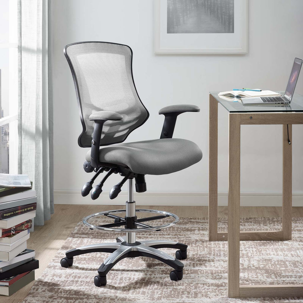 Calibrate Mesh Drafting Chair in Gray