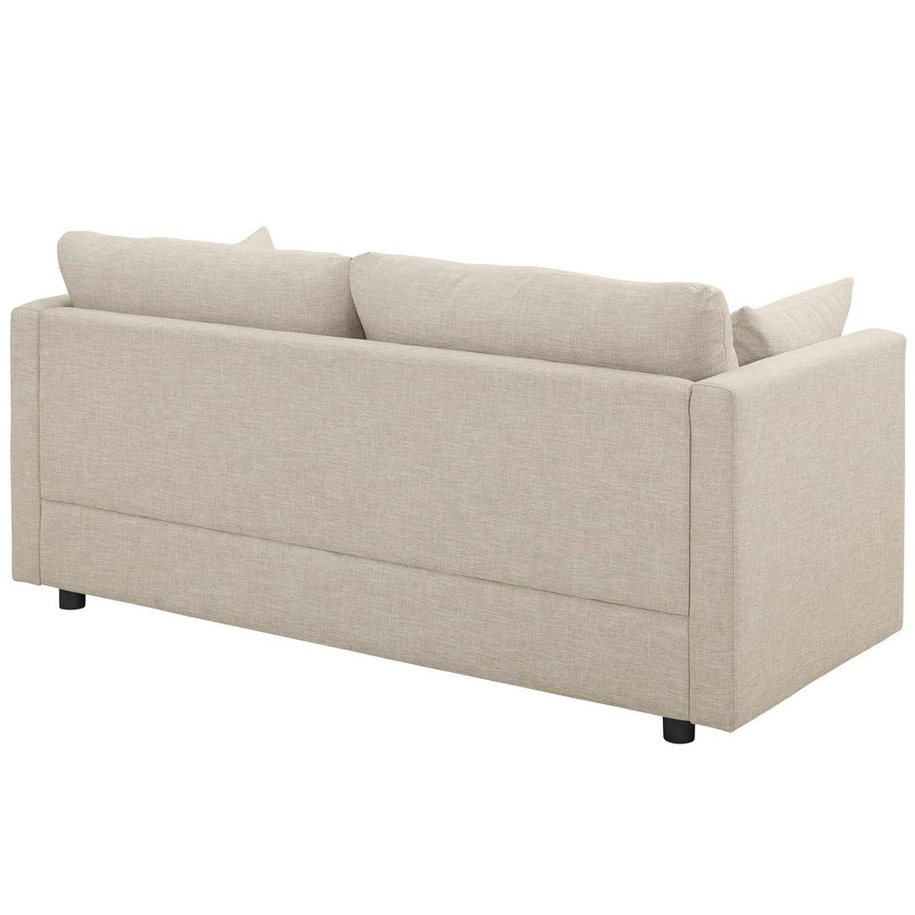 Activate Upholstered Fabric Sofa in Beige