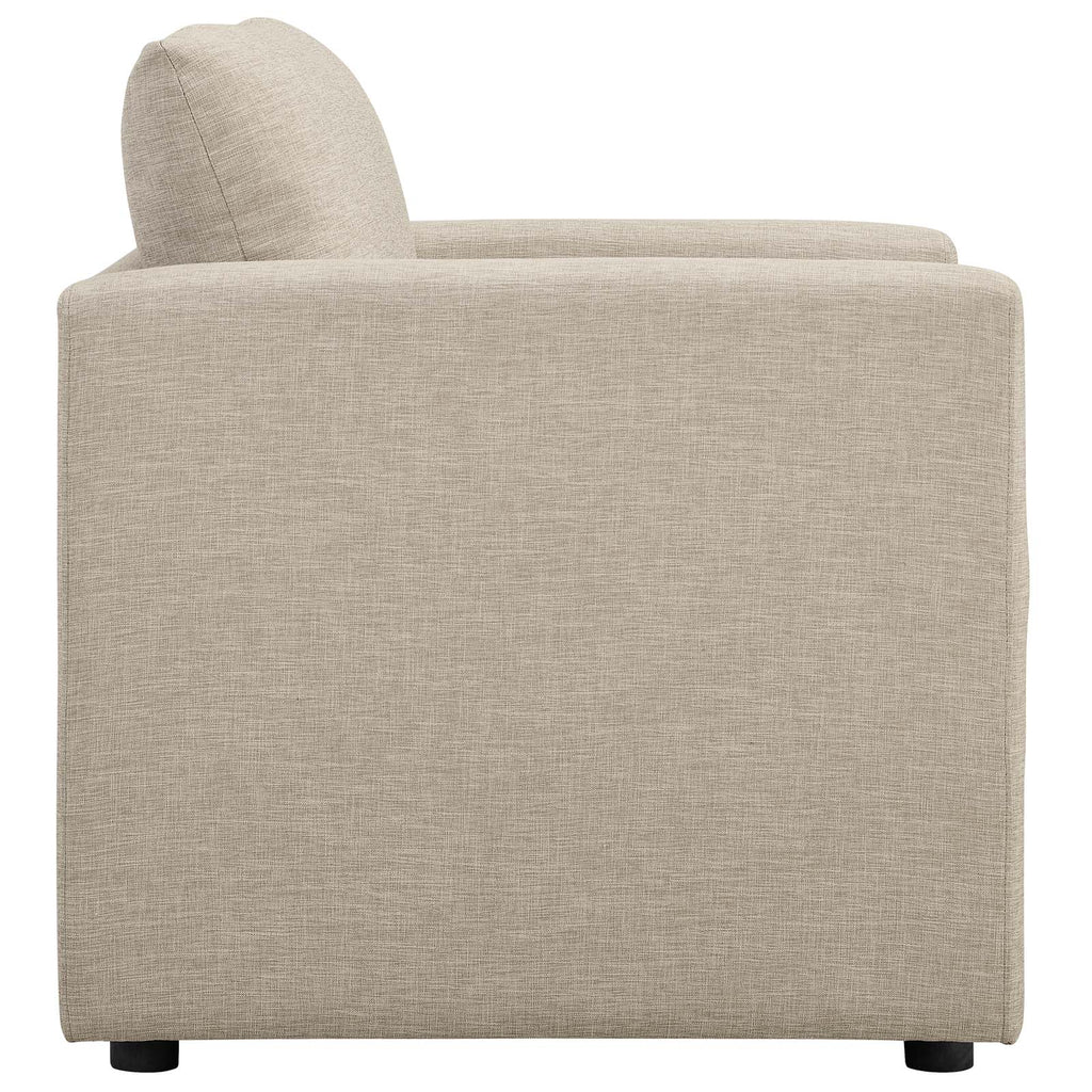 Activate Upholstered Fabric Armchair in Beige