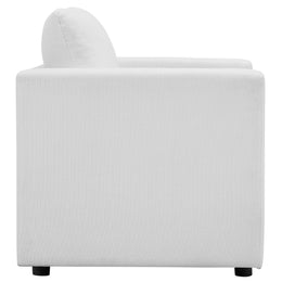 Activate Upholstered Fabric Armchair in White