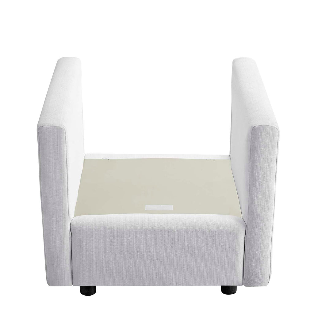 Activate Upholstered Fabric Armchair in White