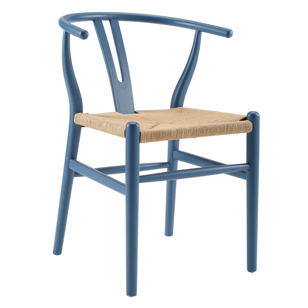 Amish Dining Wood Side Chair in Harbor