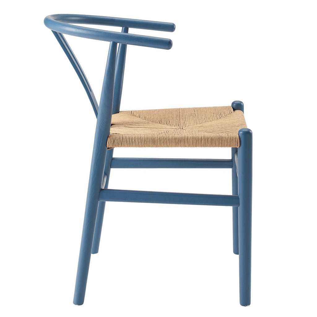 Amish Dining Wood Side Chair in Harbor