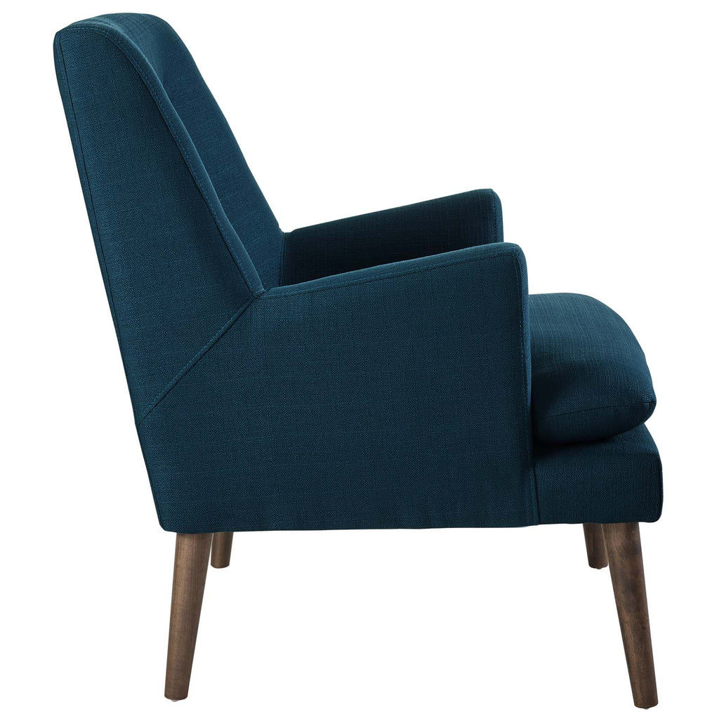 Leisure Upholstered Lounge Chair in Azure