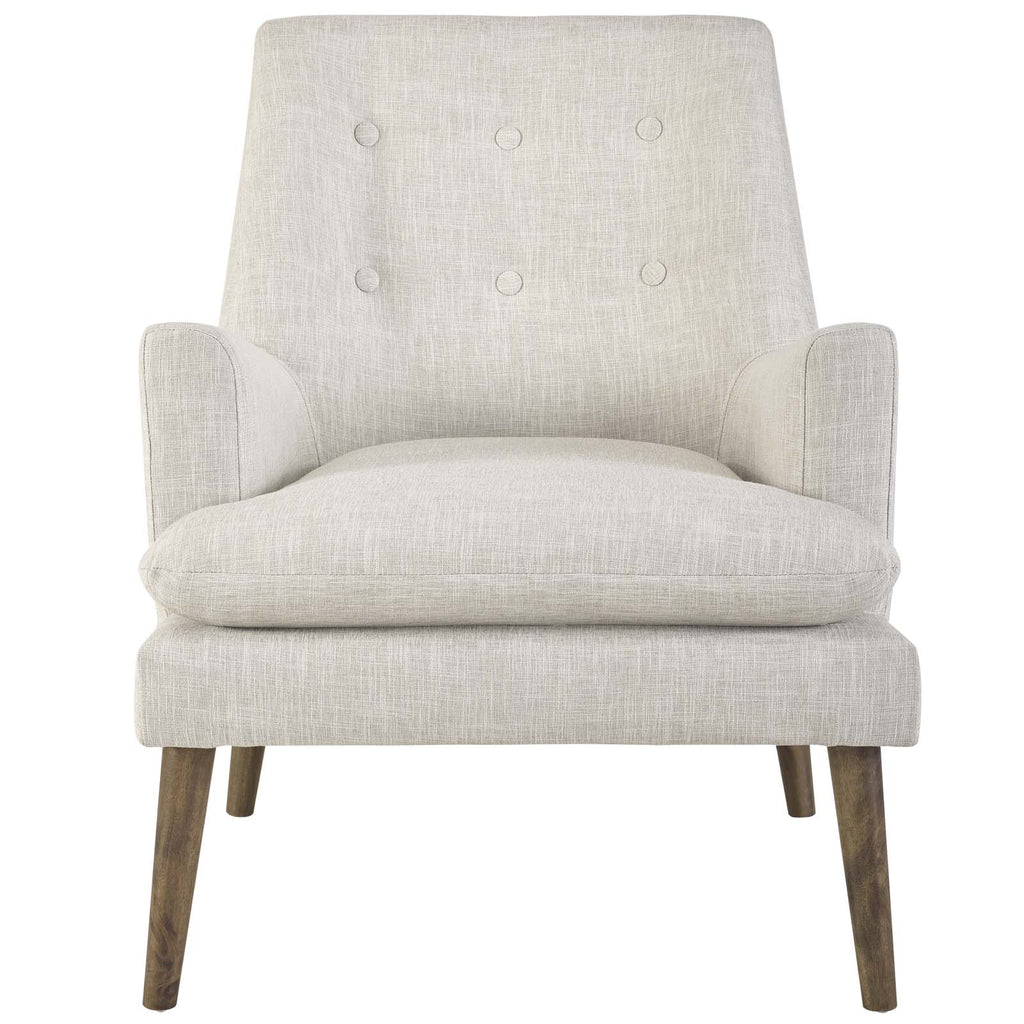 Leisure Upholstered Lounge Chair in Beige