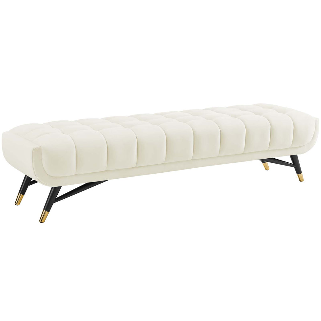 Adept Performance Velvet Bench in Ivory