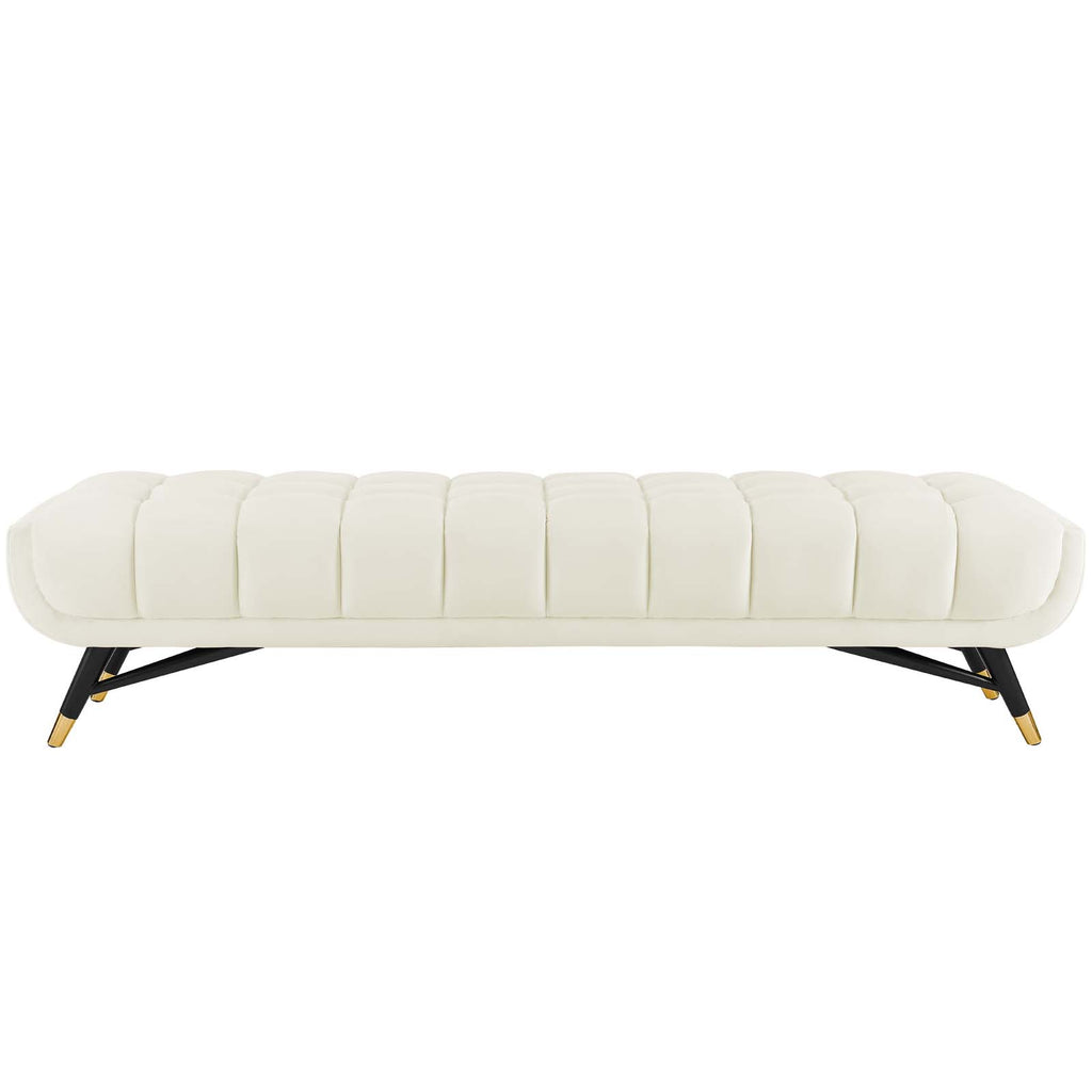 Adept Performance Velvet Bench in Ivory