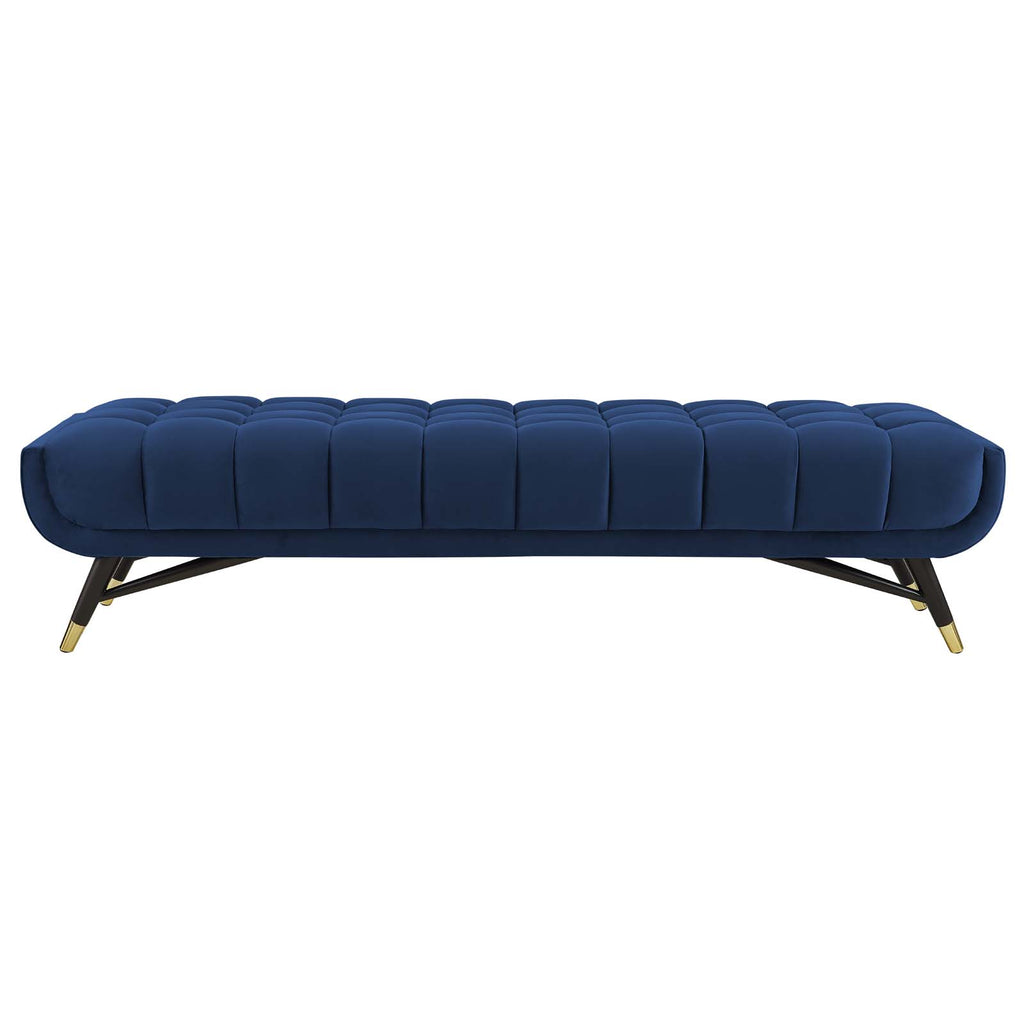 Adept Performance Velvet Bench in Midnight Blue