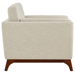 Chance Upholstered Fabric Armchair in Beige